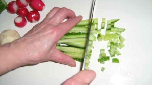 окрошка с майонезом