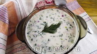 Окрошка с редиской