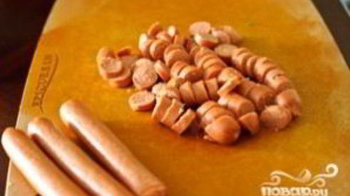 окрошка с сосисками