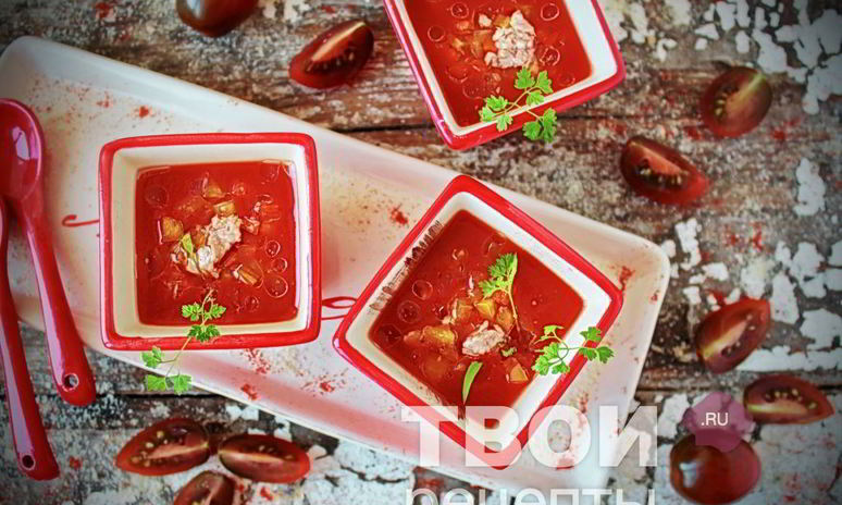 Рецепт томатной окрошки