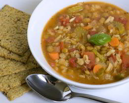 Чечевичный овощной суп