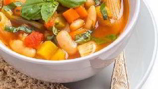 Итальянский овощной суп с макаронами