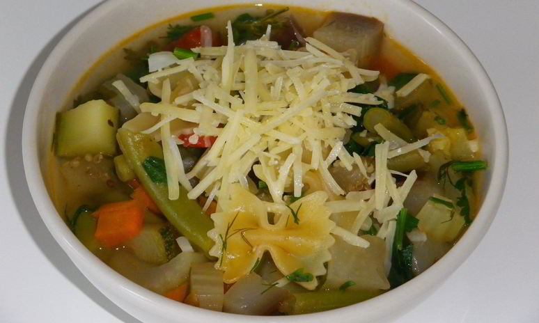 Рецепт итальянского сезонного супа минестроне