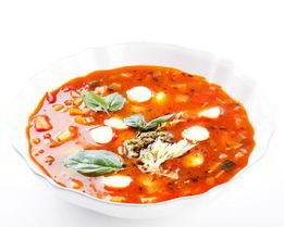 Минестроне с мини-моцареллой