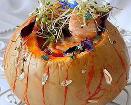 Минестроне с рыбой и спагетти