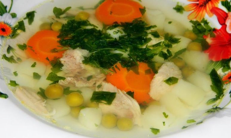 Рецепт овощного супа с курицей