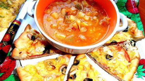 вегетарианский супчик минестроне