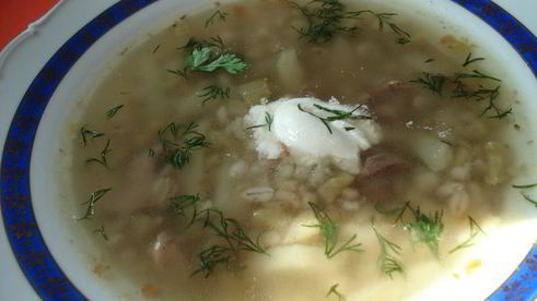 рассольник домашний