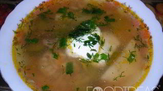 Рассольник из свежих огурцов