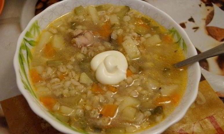 Рецепт рассольника на курином бульоне из мультиварки