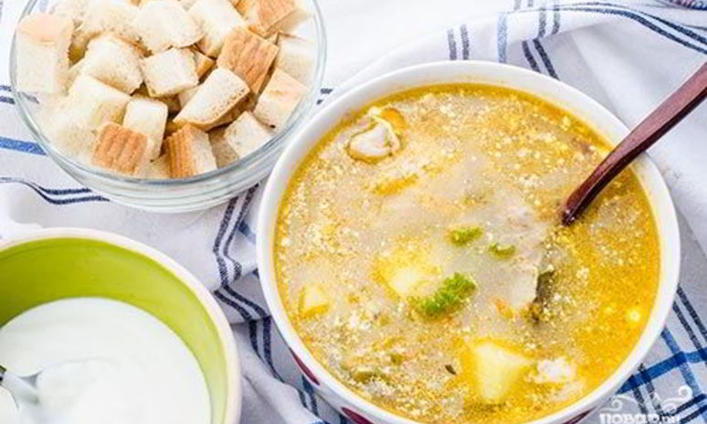 Рецепт рассольника на курином бульоне