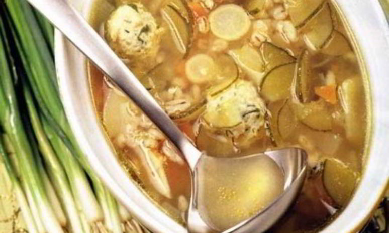 Рецепт рассольника рыбного с фрикадельками