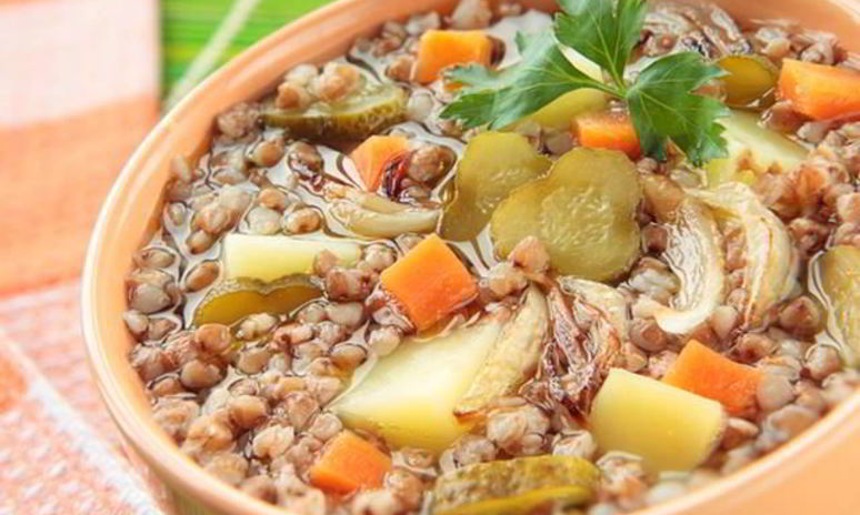 Рецепт рассольника с гречкой
