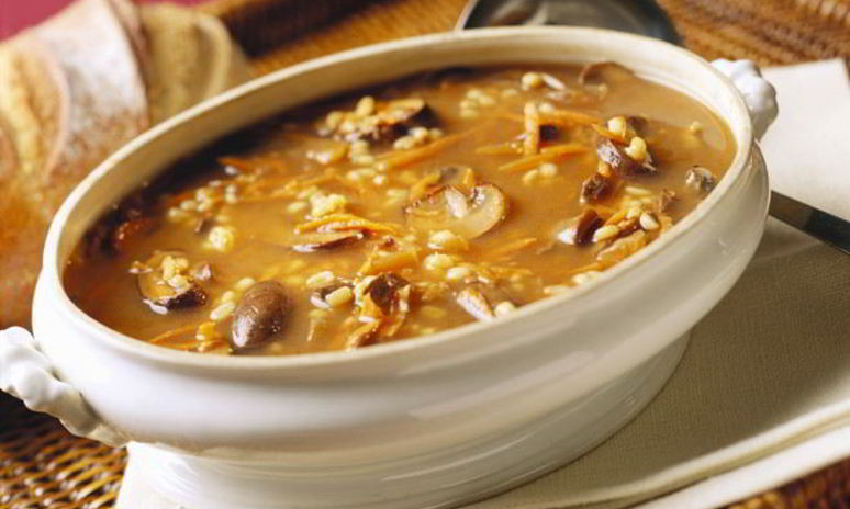 Рецепт рассольника с грибами