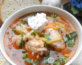 Рассольник с курицей