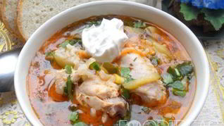 Рассольник с курицей