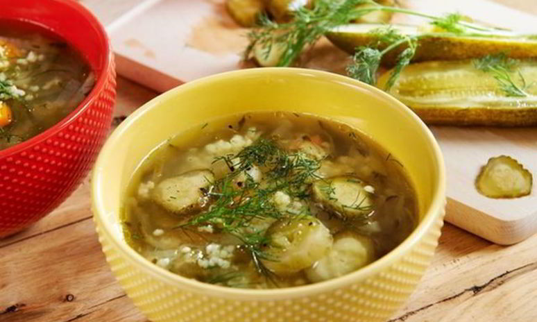 Рецепт рассольника с пшеном