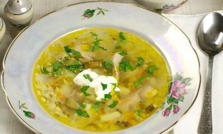 Рецепт рассольника с рисом и бараниной