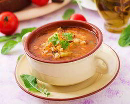 Рассольник с семгой