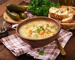 Суп Рассольник с перловой крупой
