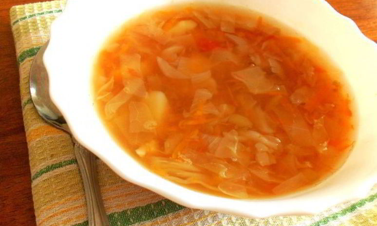 Рецепт постных щей без масла