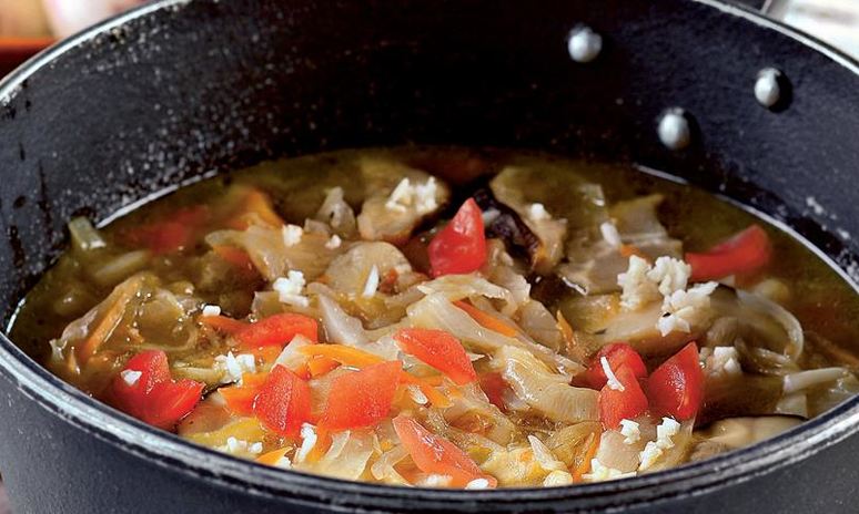 Рецепт постных щей из кислой капусты