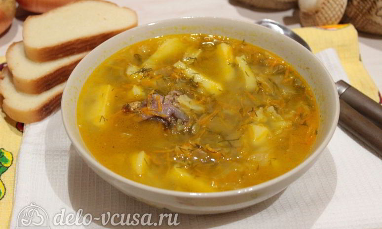 Рецепт щей из кислой капусты с курицей