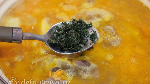 щи из кислой капусты с курицей