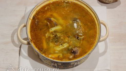 щи из кислой капусты с курицей