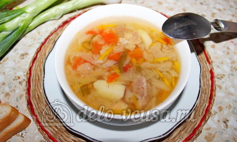 Рецепт щей из квашеной капусты в мультиварке