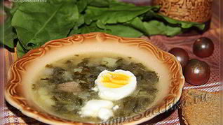 Щи из щавеля