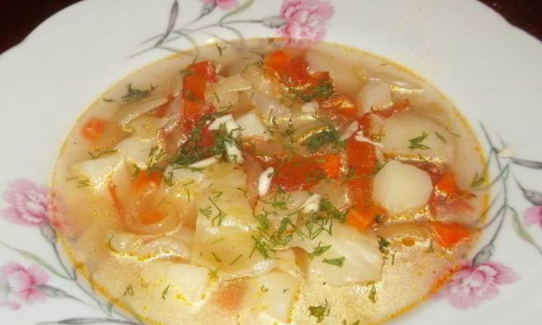 Рецепт щей на воде