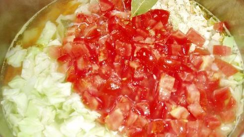 щи помидорно-укропные