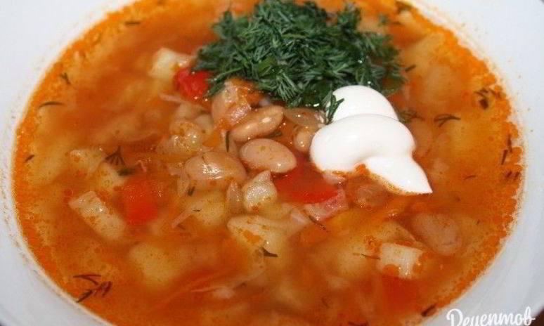 Рецепт щей с консервированной фасолью