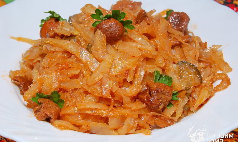 Рецепт солянки из капусты с грибами