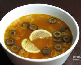 Солянка из колбасы