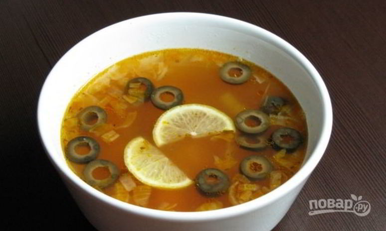 Рецепт солянки из колбасы