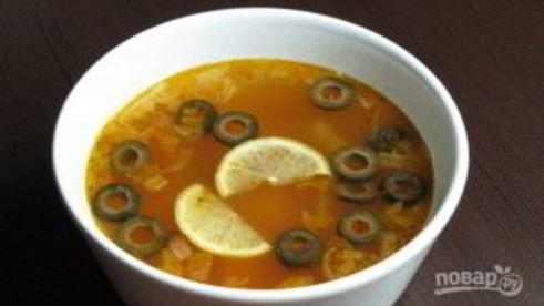 солянка из колбасы