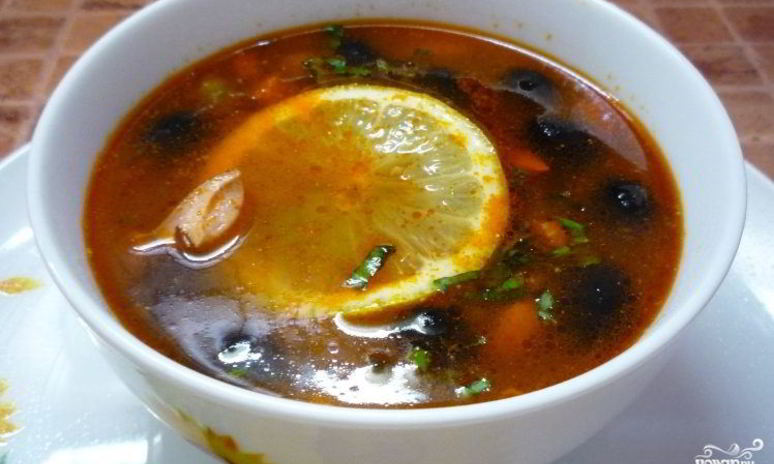 Рецепт солянки из зеленых помидор