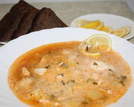 Солянка рыбная из судака