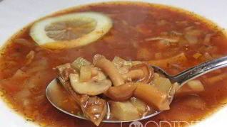 Солянка с грибами