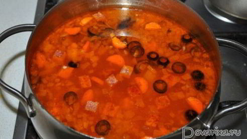 солянка с копчеными ребрами