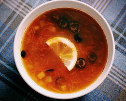 Солянка с опятами