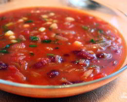 Суп фасолевый с копченостями