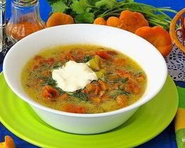 Суп грибной из лисичек