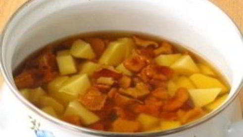 суп грибной из лисичек