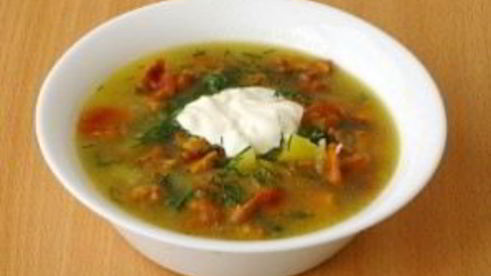 суп грибной из лисичек