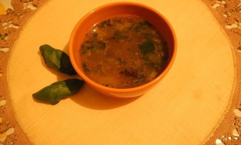 Рецепт супа из бобовых с вялеными помидорами