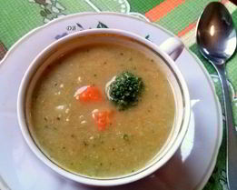 Суп из брокколи диетический