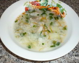 Суп из филе трески